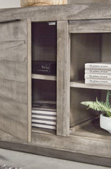 Naydell Gray 92" Tv Stand - Ella Furniture