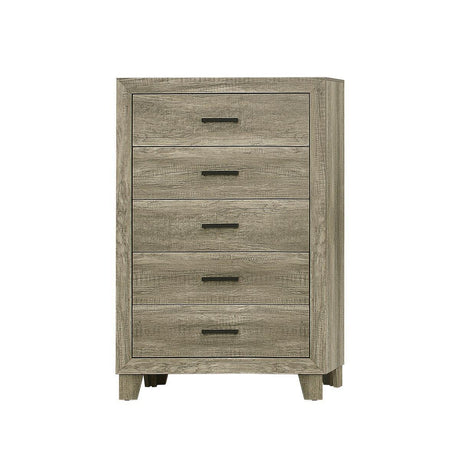 Avenue Rustic Modern Contemporary Wood And Engineered Wood Panel Youth Bedroom Set - Ella Furniture