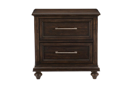 Cardano Driftwood Charcoal Modern Contemporary Acacia Solid Wood Panel Bedroom Set - Ella Furniture