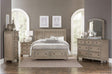 Bethel Gray Modern Classic Transitional Solid Wood Panel Storage Bedroom Set - Ella Furniture