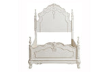 Cinderella Antique White Modern Traditional Solid Wood Youth Panel Bedroom Set - Ella Furniture