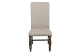 Reid Neutral Modern Solid Wood And Veneers Fabric Upholstered Seat Rectangular Dining Room Set - Ella Furniture