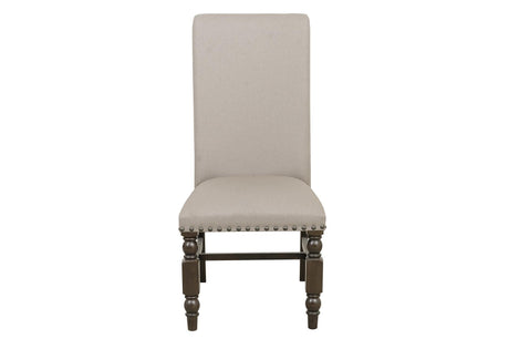 Reid Neutral Modern Solid Wood And Veneers Fabric Upholstered Seat Rectangular Dining Room Set - Ella Furniture