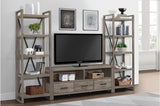 Bainbridge Gray Transitional Melamine Laminate Weathered Gray Wood Storage TV Stand - Ella Furniture