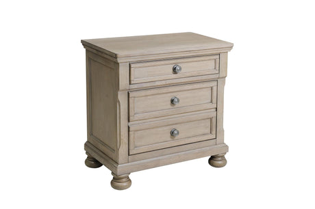 Bethel Gray Modern Classic Transitional Solid Wood Panel Storage Bedroom Set - Ella Furniture