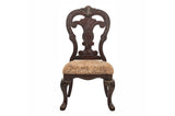 Deryn Park Cherry Modern Classic Traditional Solid Wood Upholstered Oval Dining Room Set - Ella Furniture