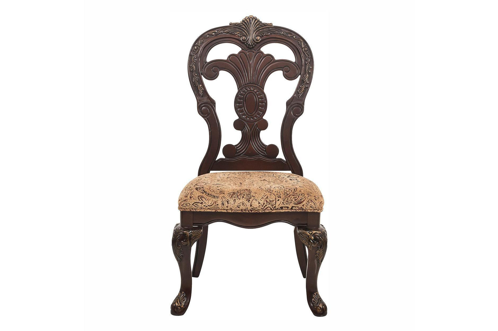 Deryn Park Cherry Modern Classic Traditional Solid Wood Upholstered Oval Dining Room Set - Ella Furniture