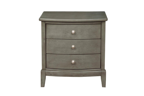 Cotterill Gray Modern Transitional Solid Wood Faux Leather Upholstered Tufted Panel Bedroom Set - Ella Furniture