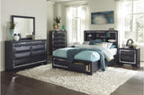 Rosemont Midnight Blue Modern Contemporary Solid Wood Bedroom Set - Ella Furniture