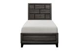 Davi Nickel Wood Modern Sleek Contemporary Solid Wood Platform Bedroom Set - Ella Furniture