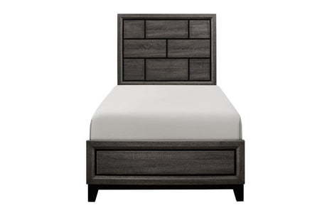 Davi Nickel Wood Modern Sleek Contemporary Solid Wood Platform Bedroom Set - Ella Furniture