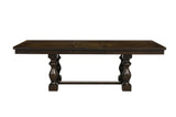 Yates Neutral Modern Industrial Sleek Fabric Upholstered Seat Rectangular Dining Room Set - Ella Furniture