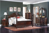 Deryn Park Cherry Modern Traditional Solid Wood Poster Bedroom Set - Ella Furniture