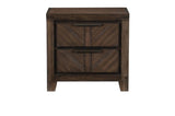 Parnell Rustic Cherry Modern Contemporary Solid Wood Acacia Veneer Panel Bedroom Set - Ella Furniture