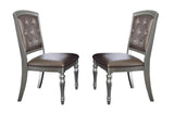 Orsina Pearl Modern Contemporary Faux Leather Upholstered Seat Rectangular Dining Room Set - Ella Furniture