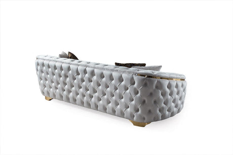 Scarlett Ivory Velvet Sofa & Loveseat - Ella Furniture