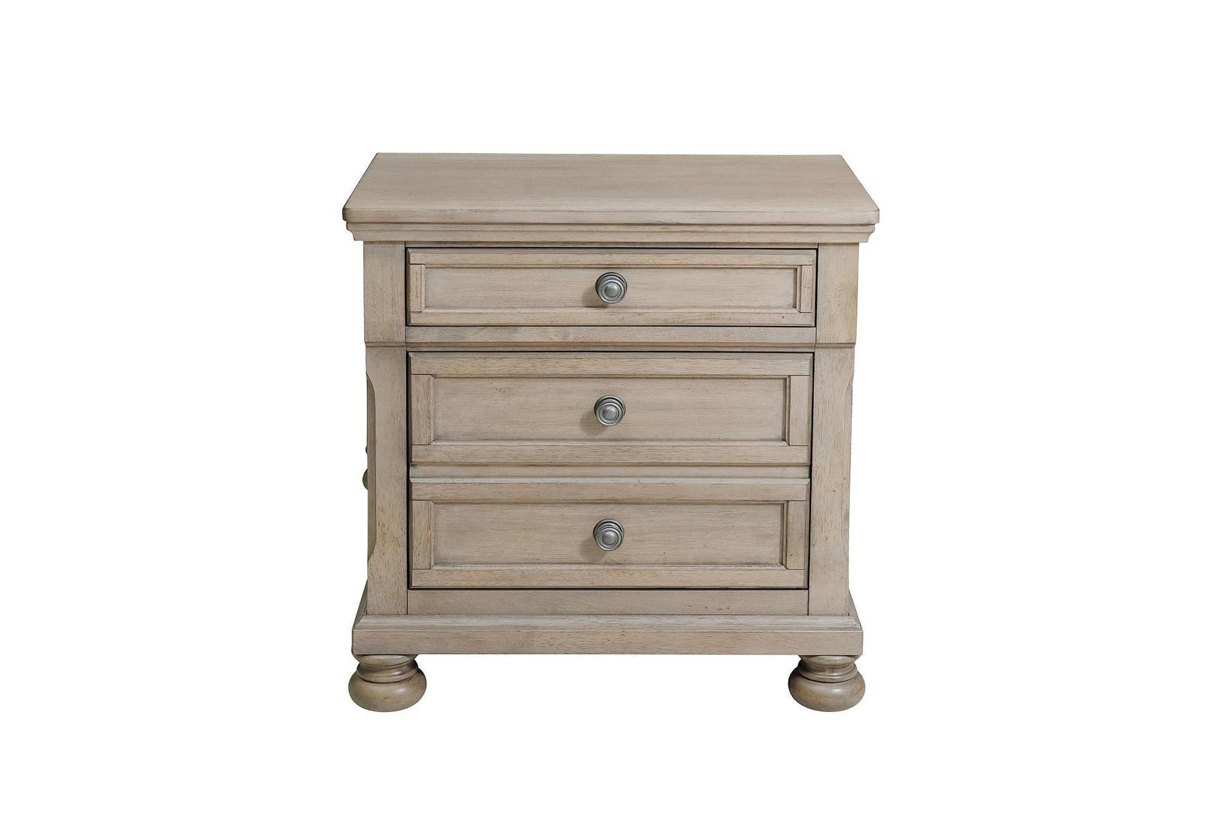 Bethel Gray Modern Classic Transitional Solid Wood Panel Storage Bedroom Set - Ella Furniture