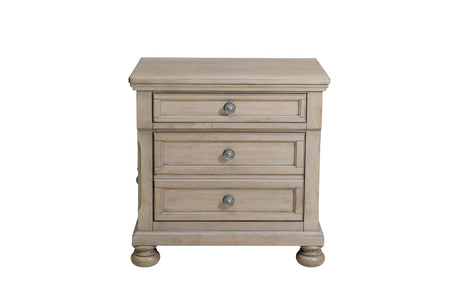 Bethel Gray Modern Classic Transitional Solid Wood Panel Storage Bedroom Set - Ella Furniture