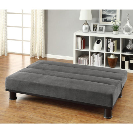 Callie Gray Contemporary Solid Wood And Plywood Microfiber Fabric Upholstery Elegant Lounger - Ella Furniture