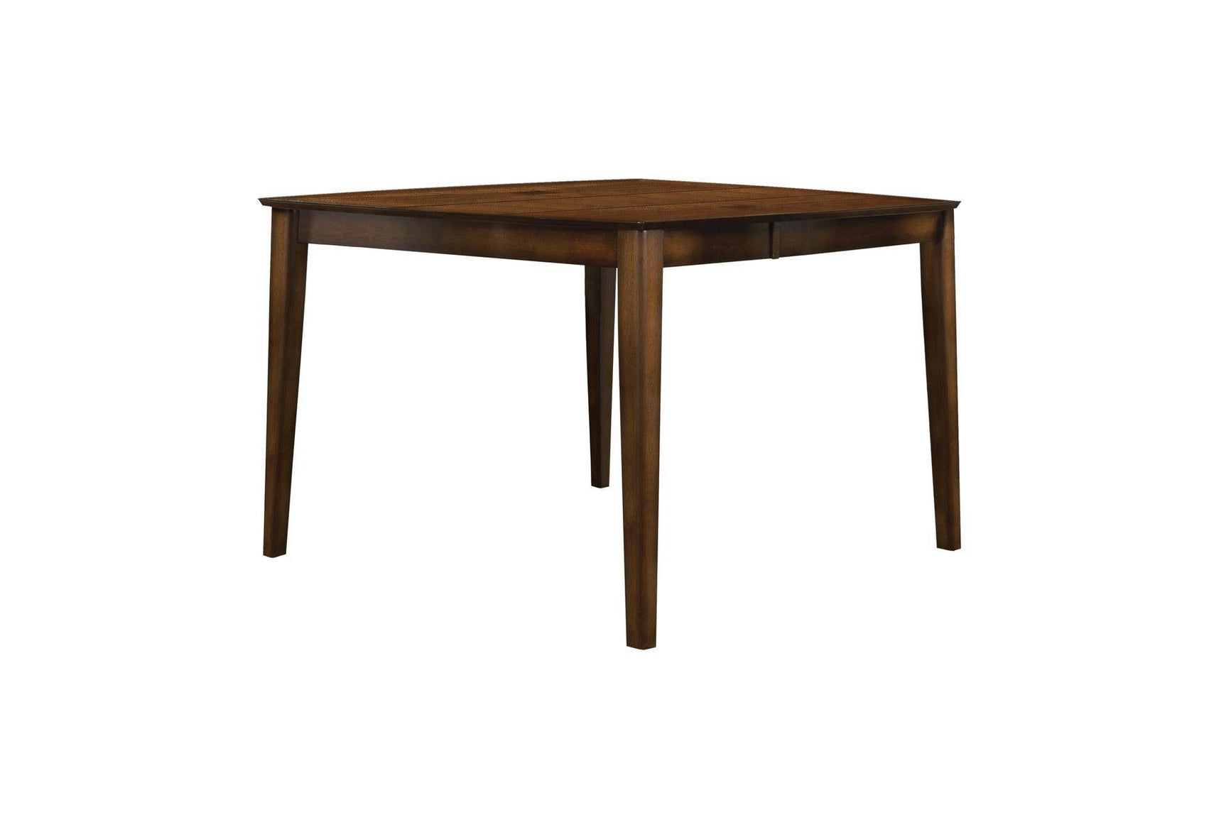 Verona Cherry Brown Solid Wood Faux Leather Upholstered Seat Counter Height Dining Room Set - Ella Furniture