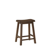 Bracknell Brown Cherry Rustic Modern Casual Industrial Solid Wood Counter Height Dining Room Set - Ella Furniture