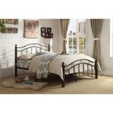 Averny Black Metal Modern Sleek Metal Frame Full Platform Bed - Ella Furniture