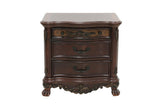 Deryn Park Cherry Modern Sleek Traditional Solid Hardwood Sleigh Bedroom Set - Ella Furniture