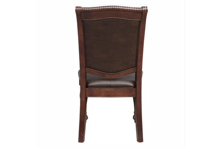 Lordsburg Brown Cherry Solid Wood Faux Leather Upholstered Seat Rectangular Dining Room Set - Ella Furniture