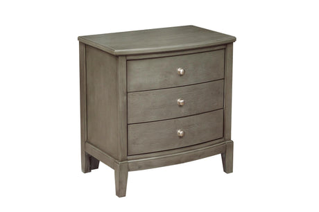 Cotterill Gray Modern Transitional Solid Wood Faux Leather Upholstered Tufted Panel Bedroom Set - Ella Furniture