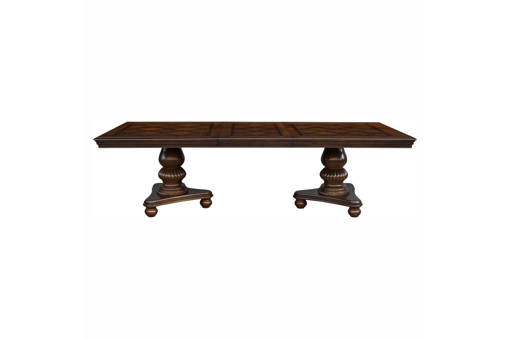 Lordsburg Brown Cherry Solid Wood Faux Leather Upholstered Seat Rectangular Dining Room Set - Ella Furniture