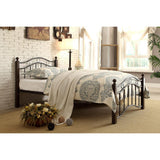 Averny Black Modern Contemporary Traditional Metal Twin Platform Bed - Ella Furniture