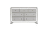 Avondale Silver Modern Contemporary Wood Polyurethane Upholstered Tufted Panel Bedroom Set - Ella Furniture