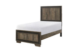 Ellendale Mahogany Rustic Modern Traditional Faux-wood Veneers Panel Bedroom Set - Ella Furniture
