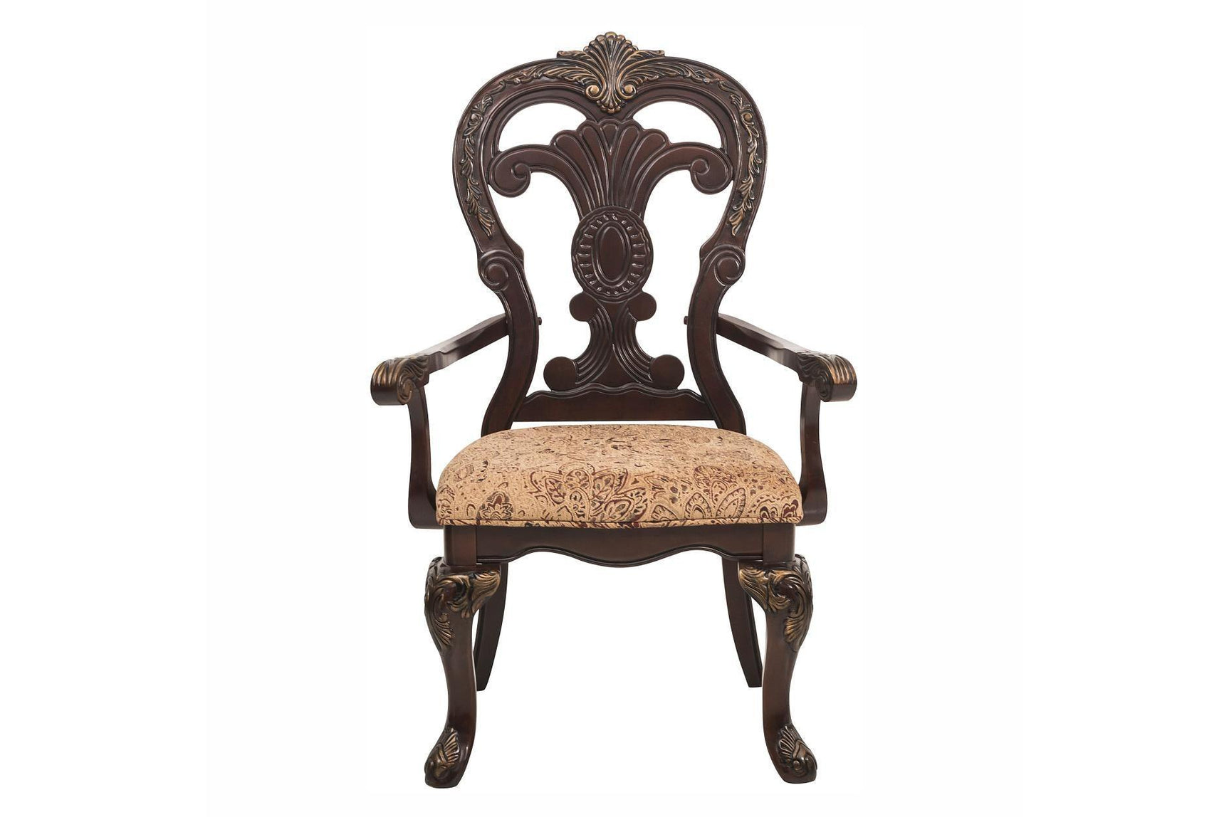 Deryn Park Cherry Traditional Solid Wood Plush Upholstered Seat Rectangular Dining Room Set - Ella Furniture