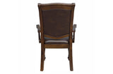 Lordsburg Brown Cherry Solid Wood Faux Leather Upholstered Seat Rectangular Dining Room Set - Ella Furniture