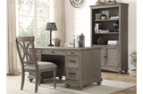 Cardano Light Brown Modern Traditional Transitional Acacia Solids And Veneers Executive Desk - Ella Furniture