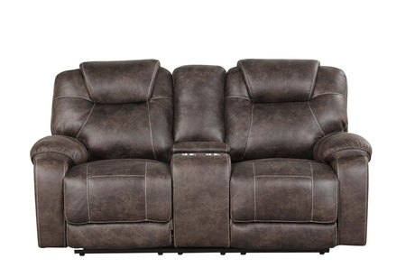 Madrid Chocolate Modern Rustic Leather Upholstery 3Pc Reclining Set - Ella Furniture