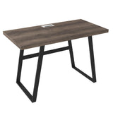 Arlenbry Black/Brown Modern Transitional Solid Wood Computer Home Office Small Desk - Ella Furniture