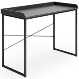 Yarlow Black Modern Contemporary Solid Wood Metal Computer Home Office Desk - Ella Furniture
