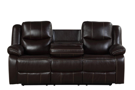 Carter Brown Modern Leather Gel 3Pc Reclining Set - Ella Furniture