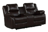 Carter Brown Modern Leather Gel 3Pc Reclining Set - Ella Furniture