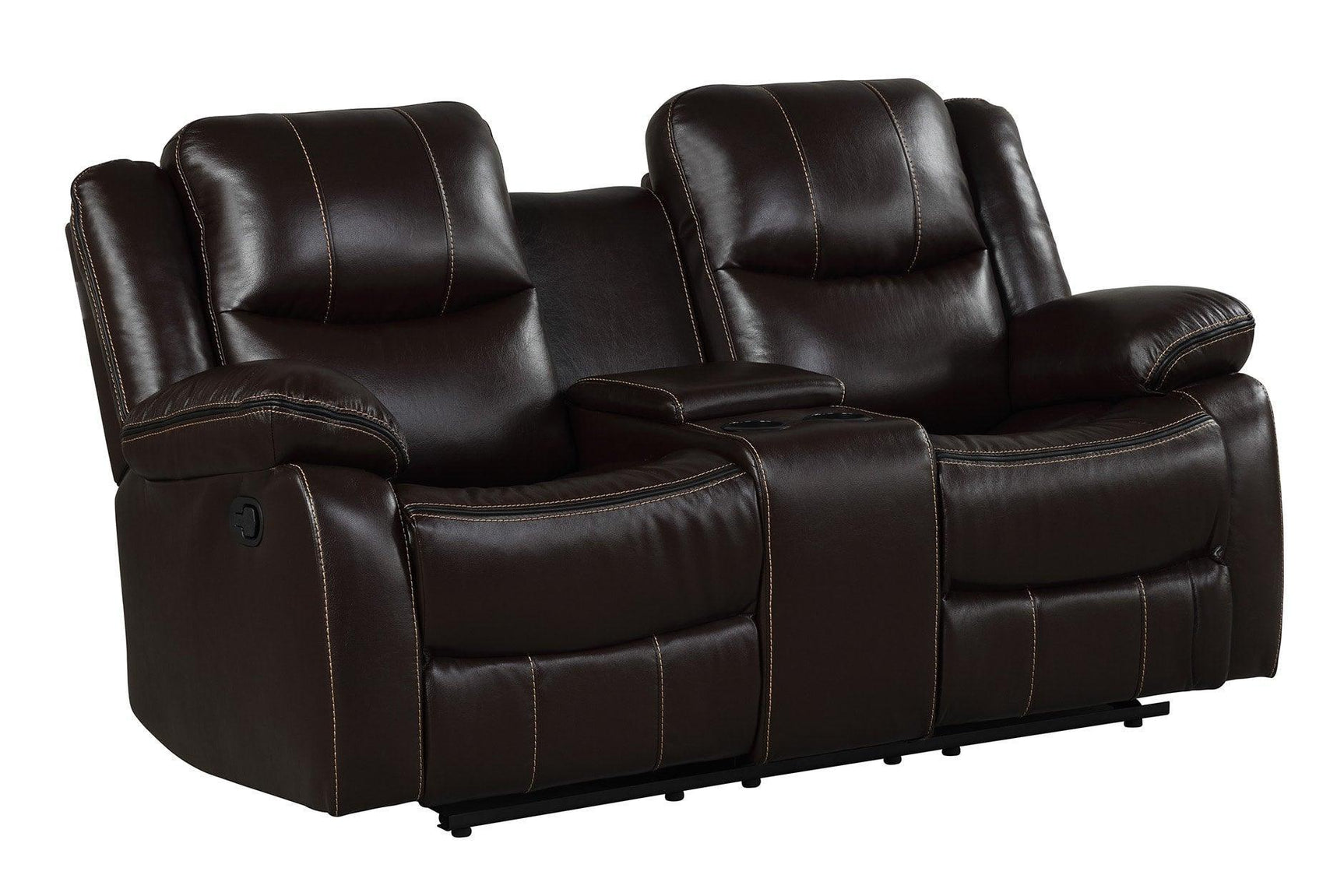 Carter Brown Modern Leather Gel 3Pc Reclining Set - Ella Furniture