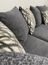 Steel Modern Contemporary Traditional Metal Legs Fabric Sectional - Ella Furniture