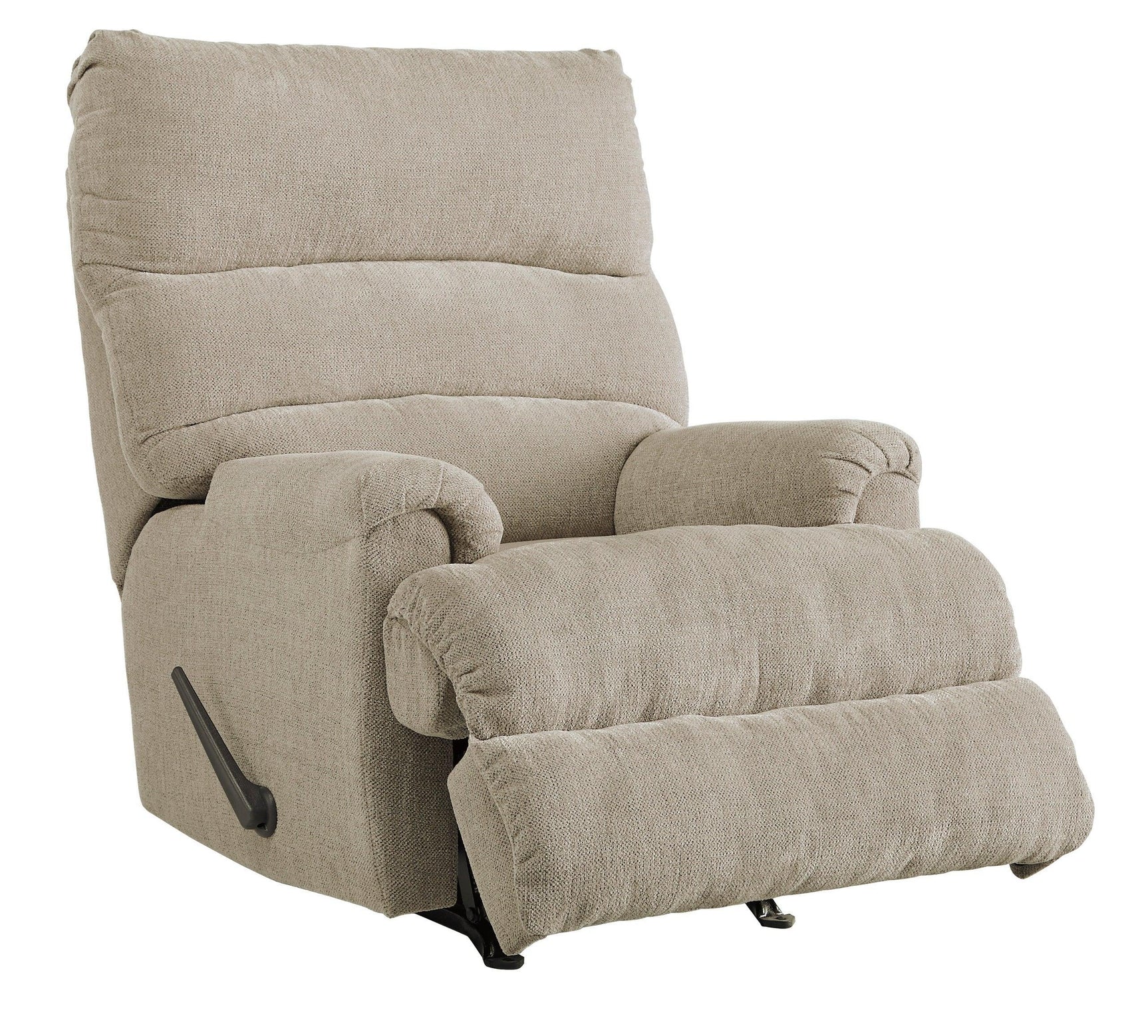 Rocker Brown Metal Polyester Contemporary Modern Recliner - Ella Furniture