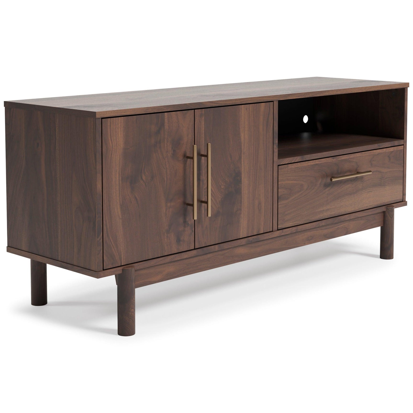 Brymont Mocha Brown Modern Contemporary Solid Wood Tv Stand With Cabinet And Storage - Ella Furniture