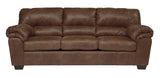 Ashley Bladen Coffee Modern Contemporary Traditional Faux Leather Upholstered Sofa & Loveseat Set - Ella Furniture