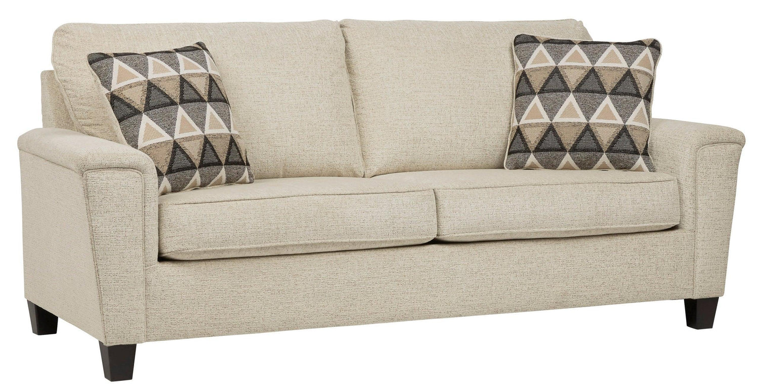 Abinger Natural Modern Contemporary Fabric Polyester Upholstered Queen Sofa Sleeper - Ella Furniture