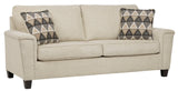 Abinger Natural Modern Contemporary Fabric Polyester Upholstered Sofa And Loveseat Set - Ella Furniture