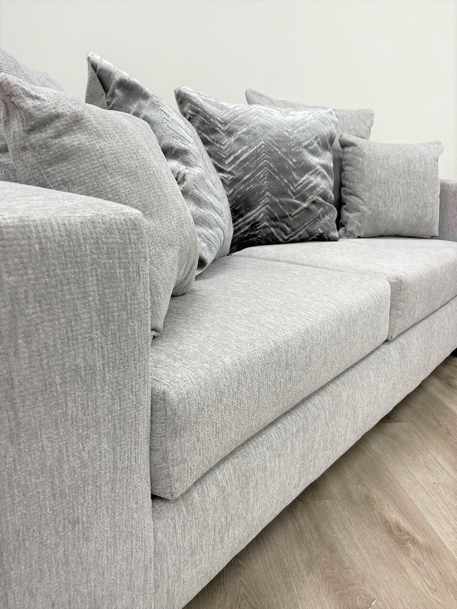Dove Gray Modern Contemporary Fabric Sofa & Loveseat - Ella Furniture